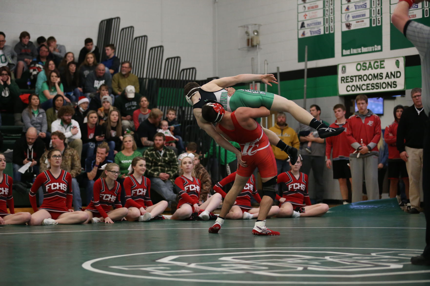 Osage, Forest City, Clarion and New Hampton wrestling, Dec. 22, 2017